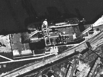 An Aerial View Of A Port